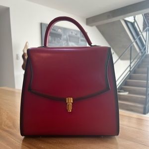 Beautiful red leather purse